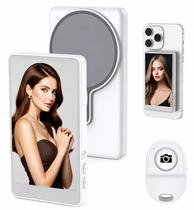 Tela Selfie Espelho Magnético Para Celular Monitor Câmera Traseira Tela Selfie Espelho Magnético Para Celular Monitor Câmera Traseira