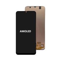 Tela sensível ao toque lcd amoled com moldura para samsung a30, a305/ds, a305fn, a305g