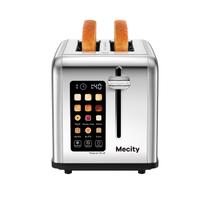 Tela sensível ao toque Toaster Mecity 2 Slice, 1,5 cm de largura, slot 825 W