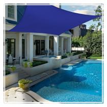 Tela Shade Azul Toldo Sombreamento Lona Sombrite Proteção Uv Cobertura Sombra Piscina Garagem