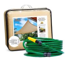 Tela Shade Sombreamento Areia 3x2 Mts + Kit Mangueira 10M Tela Shade Sombreamento Areia 3x2 Mts + Kit Mangueira 10M