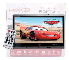 Tela Slim Portátil 10,1 KX3 Encosto de Cabeça Touch Screen Com Espelhamento - BT/USB/SD/FM