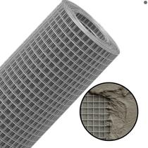 Tela Soldada 25mm Multiuso Alvenaria Proteção Portões Pets Jardim 12m X 0,50m