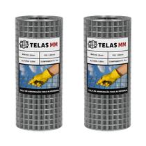 Tela Soldada 25mm Portões Pets Jardim 5,00mX0,50m 2 Rolos Tela Soldada 25mm Portões Pets Jardim 5,00mX0,50m 2 Rolos