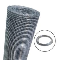 Tela Soldada 6,35mm 5 x 0,50m + Arame Galvanizado 18 BWG 10m