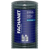 Tela Soldada Para Construção Civil Insul Fachanet, malha 2,5x2,5cm, fio 1,24mm, Rolo 0,50x25m