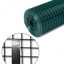 Tela Soldada Revest. PVC 25mm Jardim Alvenaria 5m x 0,50m