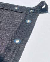 Tela Sombra Garagem Toldo Carro 80 % 4x1,5 Preta Bainha Ilhos