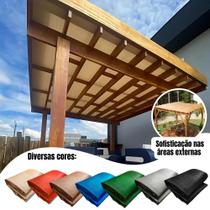 Tela Sombreamento 90% Cobertura Pergolado Decorativo Cores 5x1 Metro Linear - BRN COMMERCE