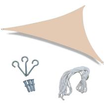 Tela Sombreamento Piscina 3,6Mts Triangular + Kit Instalação