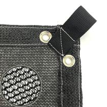 Tela Sombrite Toldo Lona 80% Preto 4X4 Acabamento E Alças