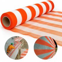 Tela Tapume Laranja 1,20 x 50m Proteção e Sinalização Para Obras Tela Tapume Laranja 1,20 x 50m Proteção e Sinalização Para Obras