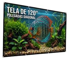 Tela Telão de Projeção 120 Polegadas ESTORY TELAS (LONA) Tela Telão de Projeção 120 Polegadas ESTORY TELAS (LONA)