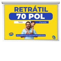 Tela Telão Lona Tecido Banner Retrátil Manual Não Elétrica Projetor Projeção Datashow Retroprojetor Fixa Teto Parede Madeira Gesso Cimento 70 POL Tela Telão Lona Tecido Banner Retrátil Manual Não Elétrica Projetor Projeção Datashow Retroprojetor Fixa Teto Parede Madeira Gesso Cimento 70 POL