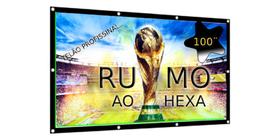 Tela telao projeção 100 polegadas
