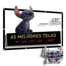 Tela telao projeção 150 polegadas profissional (lona)