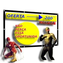 Tela telao projeção 200 polegadas profissional (lona) 1,92 x 3,50 Tela telao projeção 200 polegadas profissional (lona) 1,92 x 3,50