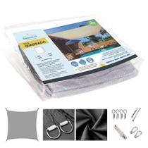 Tela toldo shade sombreamento sombralux 2x2 cinza Tela toldo shade sombreamento sombralux 2x2 cinza