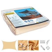 Tela toldo shade sombreamento sombralux 5x2 areia