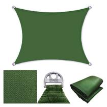 Tela Toldo Sombreamento 90% Cor Verde Cobertura Decorativa 2x2 Metros