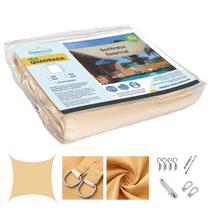Tela toldo sombreamento sombralux essencial 4x4 areia Tela toldo sombreamento sombralux essencial 4x4 areia
