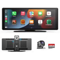 Tela Universal Sem Fio Carplay Para Apple Ou Android, Reprodutor De Vídeo Multimídia Portátil Para