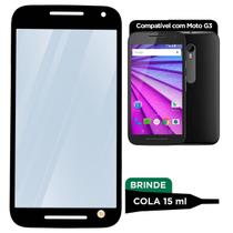 Tela Vidro Moto G3 Compatível Com Motorola Sem Touch