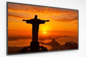 Telão De 100 Polegadas Lona De Projeção E Projetores - Tela De Projeção Telão De 100 Polegadas Lona De Projeção E Projetores - Tela De Projeção