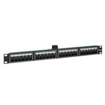 Telco Patch Panel ICC de 24 portas, conector fêmea traseiro, rack de 19 polegadas