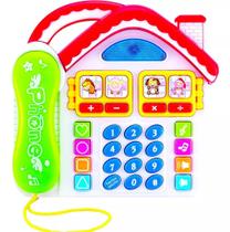 Telefone 4 Funções C/ Luz E Som Divertido Dmt2961 Dm Toys