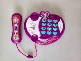 Telefone Brinquedo Criança Infantil Luzes E Sons Roxo