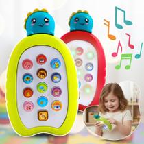 Telefone Brinquedo Musical Infantil Luz Som Bebê Interativo Musical