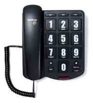 Telefone C/fio Tok Facil Preto Intelbras Telefone C/fio Tok Facil Preto Intelbras