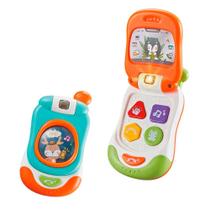 Telefone Celular Flip Baby Guta Guti para seu Bebê com Luz e Som
