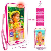 Telefone Celular Infantil Brinquedo Musical Sons Phone Touch - Amoria