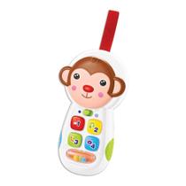 Telefone Celular Musical Elefante com Luz e Som Macaco 6001 Braskit