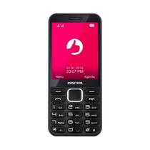 Telefone Celular Para Idoso: P28, 32Mb, Bluetooth, Dual Chip - Positivo P28