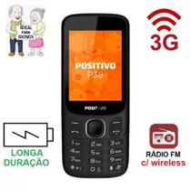 Telefone Celular para Idosos e Trabalho Dual Chip Câmera 3G Longa Duração Positivo P38