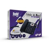 Telefone Celular Rural Fixo de Mesa 3G e Wifi 5 Bandas BDF-12 - 27535 - Bedinsat