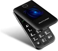 Telefone Celular Simples P/ Idosos Flip Fm C/ Botões Grandes - Multilaser