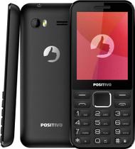 Telefone Celular Simples para idoso Positivo P28 Dual SIM 24 MB preto 32 MB RAM