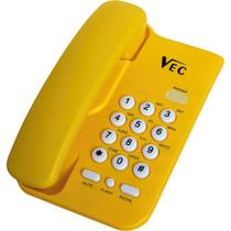 Telefone com Bloqueador Vec KXT3026 Amarelo