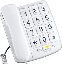 Telefone com botão grande para idosos, telefone fixo com fio - Packard Bell