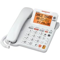 Telefone com fio AT&T CL4940 com sistema de atendimento, branco