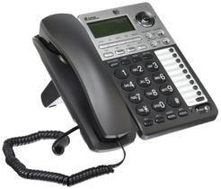 Telefone com fio AT&T ML17939 de 2 linhas com sistema de atendimento Telefone com fio AT&T ML17939 de 2 linhas com sistema de atendimento