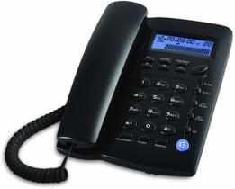 Telefone com fio com alto-falante, display (preto)