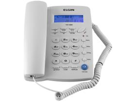 Telefone com Fio Elgin 42TCF3000 Identificador de Chamada Viva Voz Chave Bloqueio