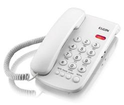 TELEFONE COM FIO ELGIN STAR OFFICE branco