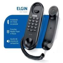 Telefone com fio Flash e Rediscagem Parede e Mesa TCF1000 - ELGIN