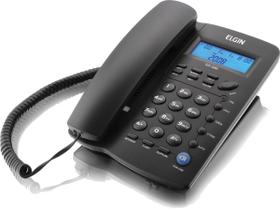 Telefone Com Fio Indentificador De Chamadas Agenda Para 12 Números Tcf 3000 Preto - ELGIN